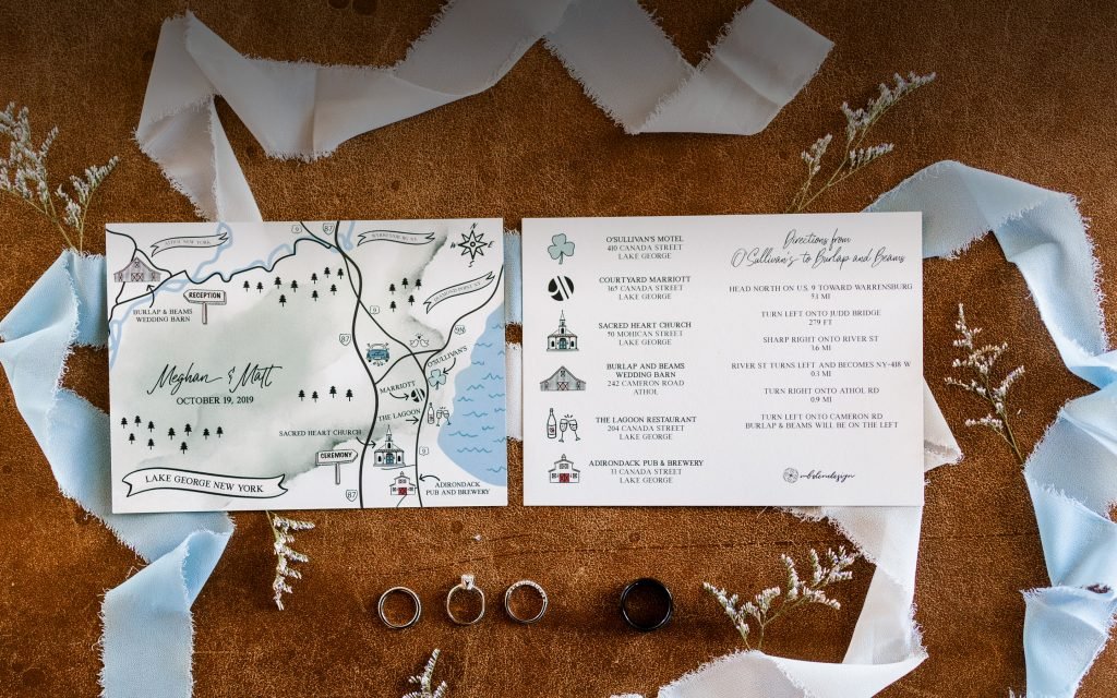 Upstate New York wedding invitation