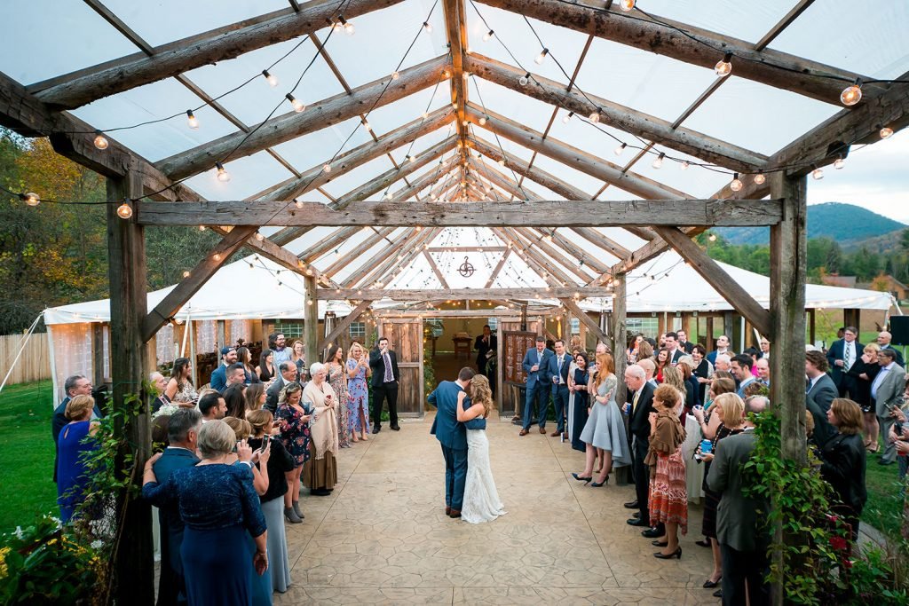 Dancing at Lake George wedding venue
