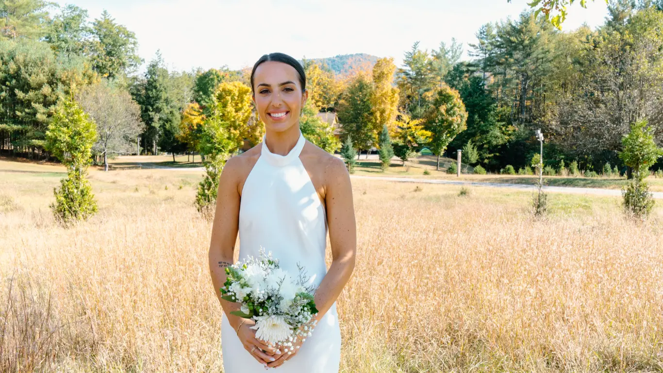 A Bride with Flower