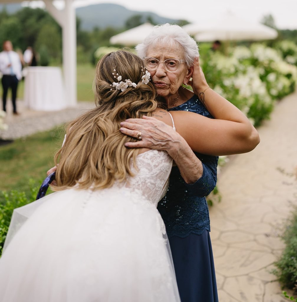 Bride meeting with Grandmother